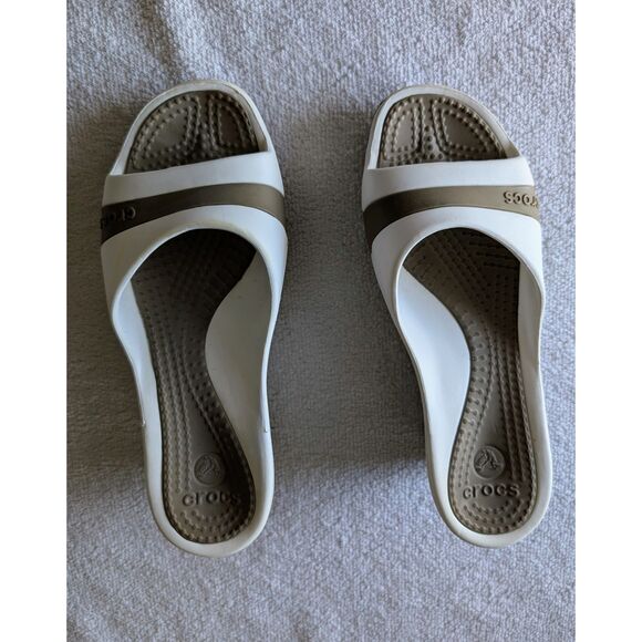 Crocs Women’s Wedge Slide Comfort Croslite Open Toe Slip-On Sandals - Picture 7 of 10